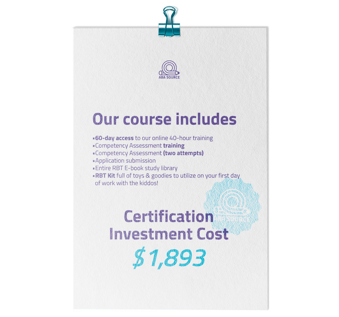 Complete Online RBT Certification
